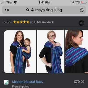 Maya Ring Sling like new!